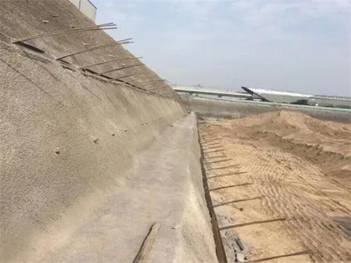 新蔡河道边坡加固